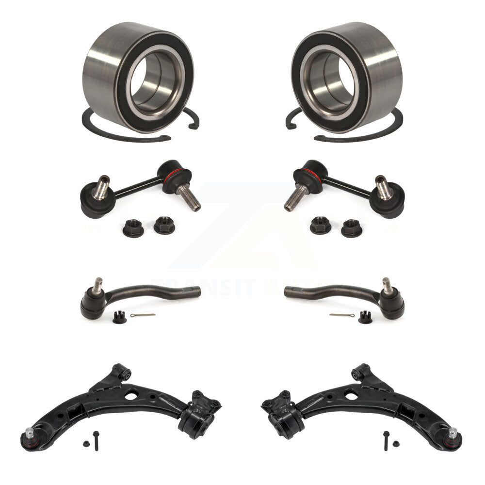 Bearing Lower Control Arm Outer Tie Rod End Link Front Kit (8Pc) For Mazda CX-9