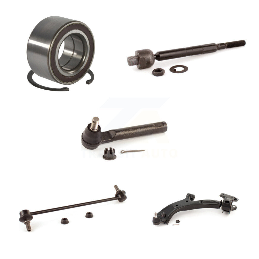 Bearing Link kit Lower Control Arm With Ball Joint Outer Inner Tie Rod Front Left Kit For