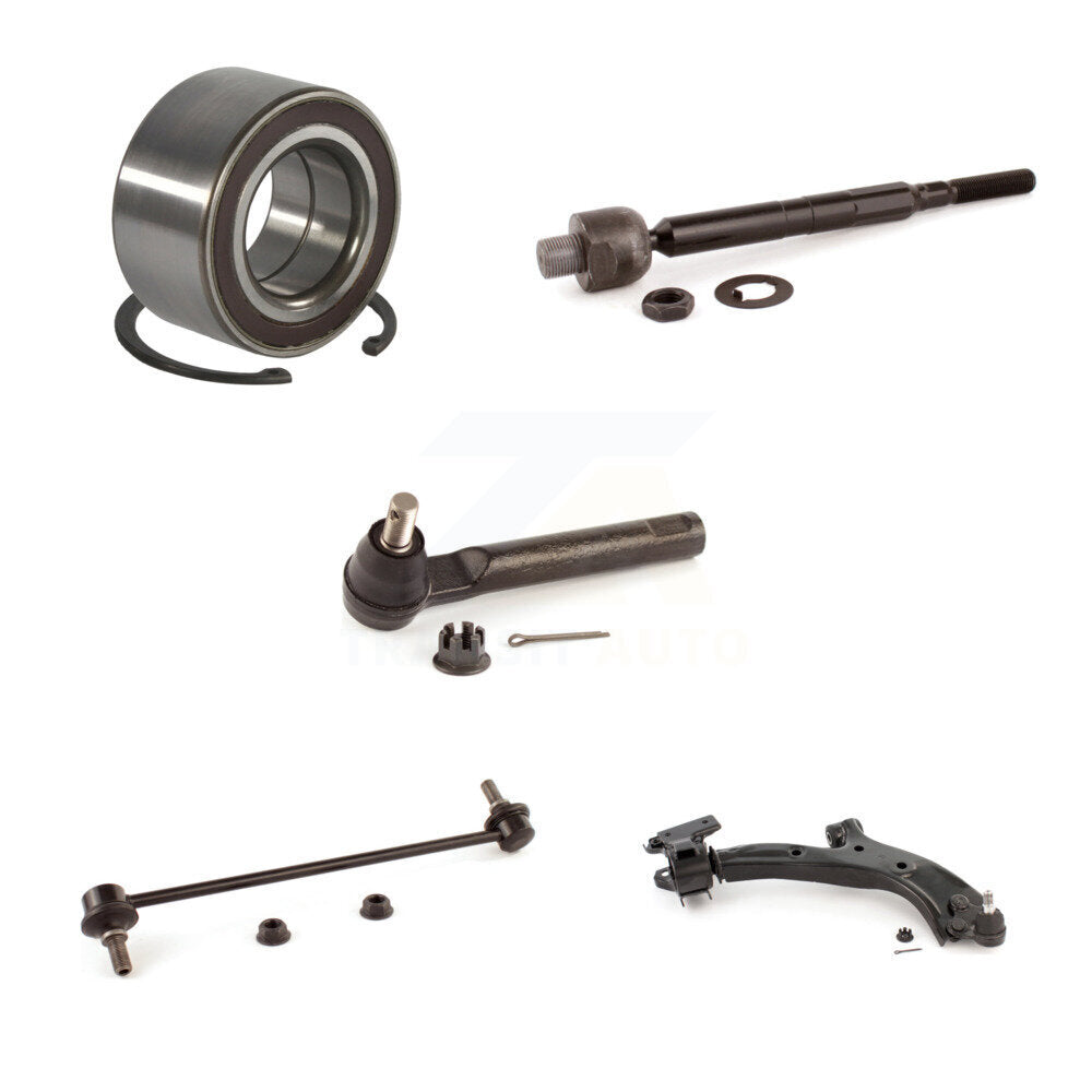 Bearing Link kit Lower Control Arm With Ball Joint Outer Inner Tie Rod Front Right Kit For