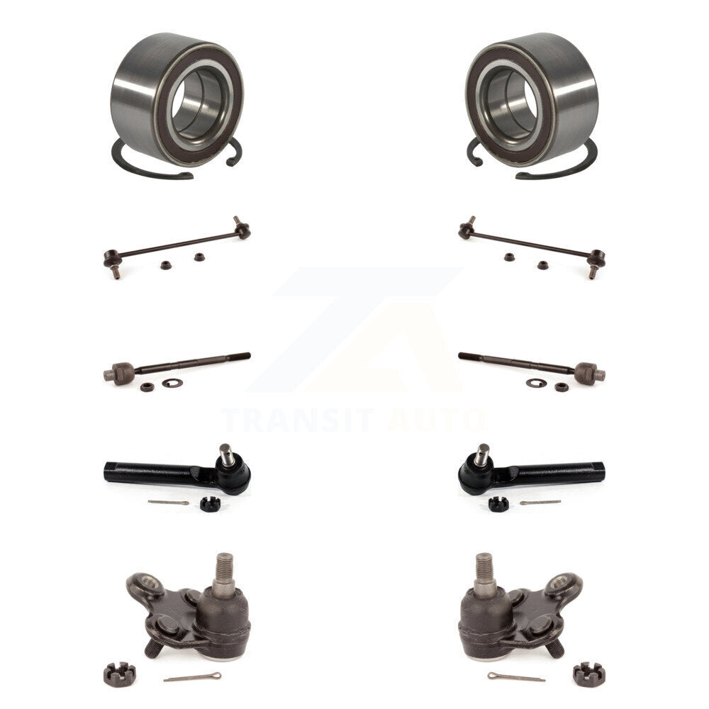 Bearing Lower Ball Joint Outer Inner Tie Rod Link Front Kit (10Pc) For Acura RDX