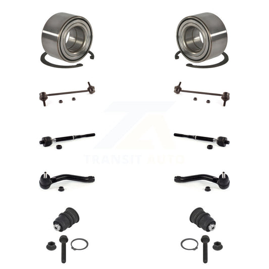 Bearing Lower Ball Joint Outer Inner Tie Rod & Link Front Kit (10Pc) For Nissan