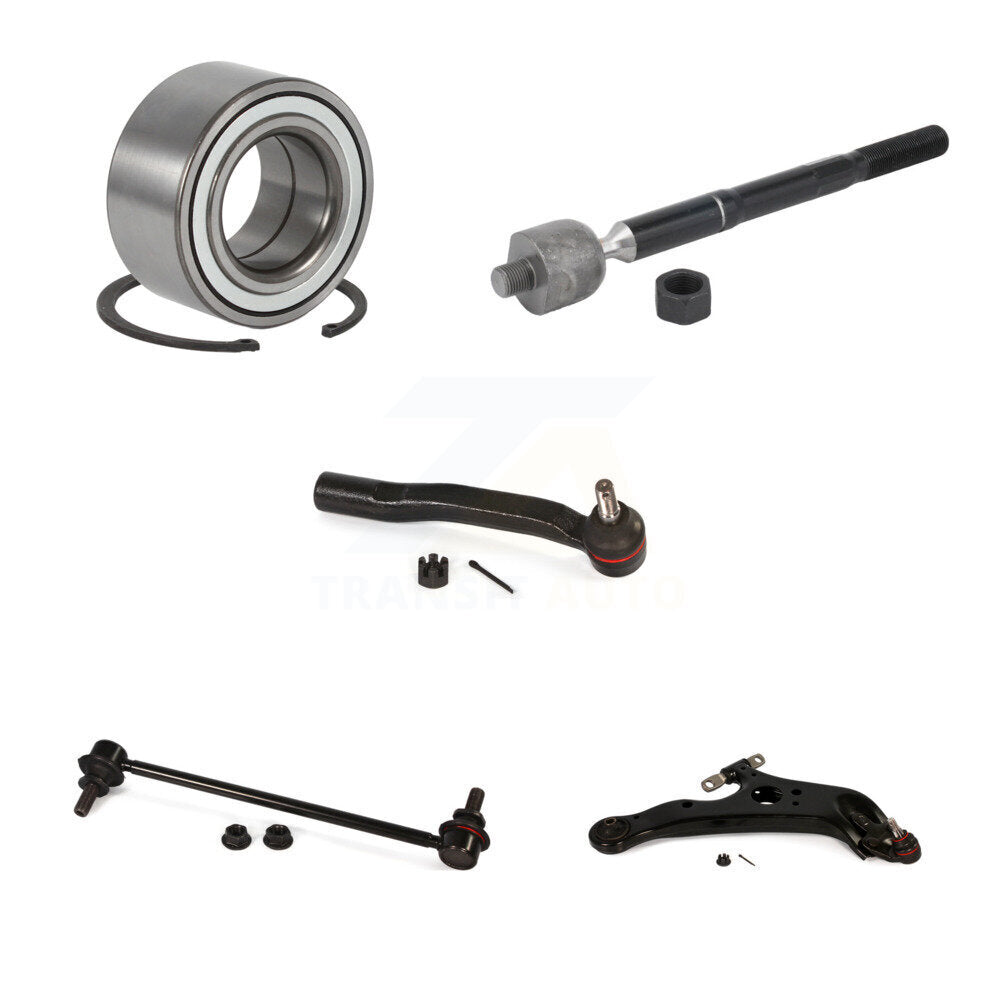Bearing Link kit Lower Control Arm With Ball Joint Outer Inner Tie Rod Front Right Kit For
