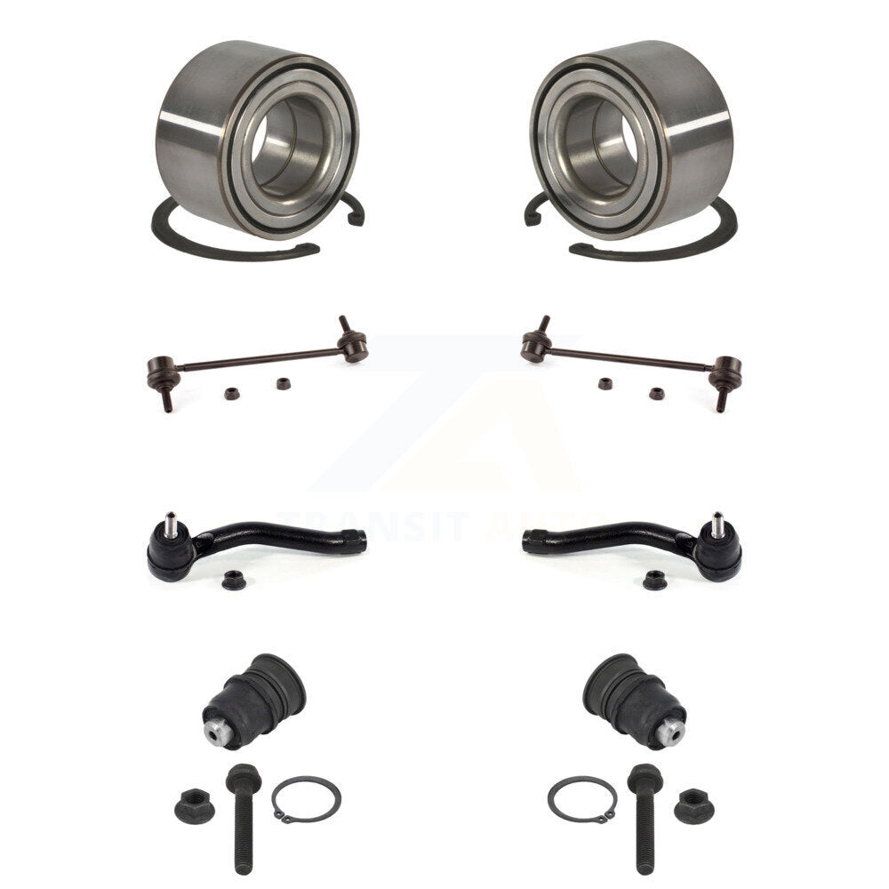 Bearing Lower Ball Joint Outer Tie Rod End Link Front Kit (8Pc) For Nissan Micra