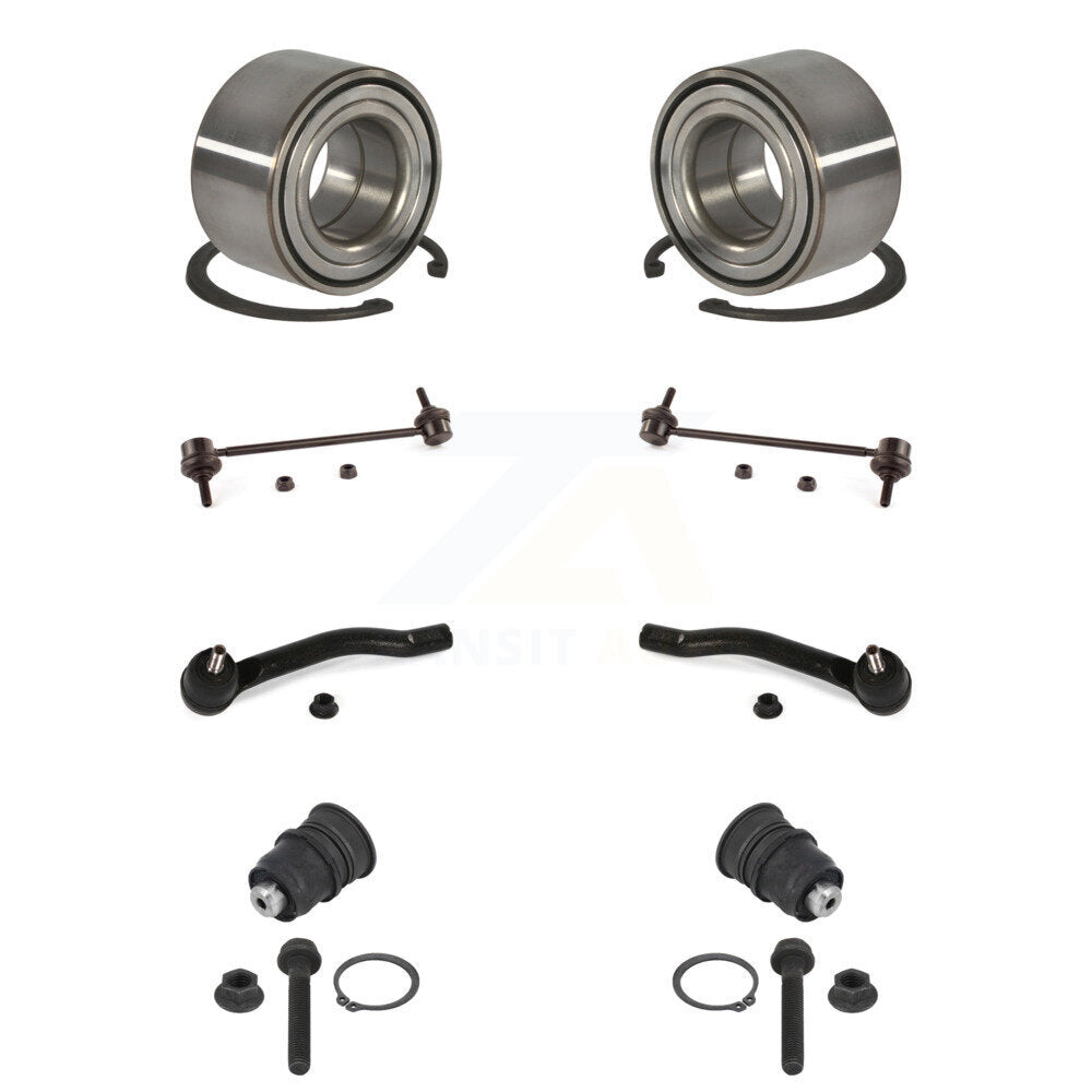 Bearing Lower Ball Joint Outer Tie Rod End Link Front Kit (8Pc) For Nissan Kicks