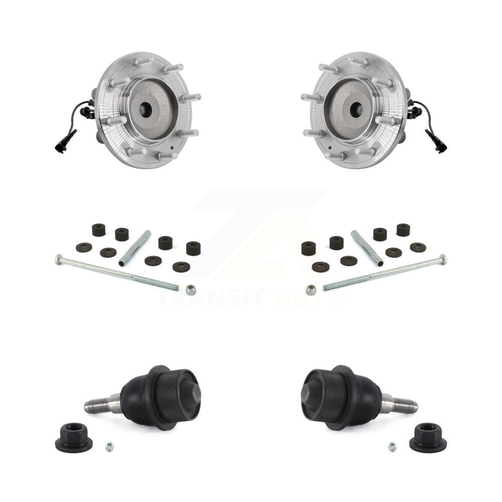 Hub Bearing Lower Ball Joint Link Front Kit For GMC Sierra 3500 HD Chevrolet RWD