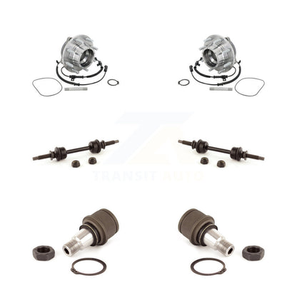 Hub Bearing Lower Ball Joint & Sway Bar Link Front Kit For Ford F-450 Super Duty