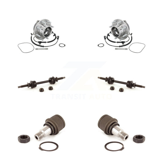 Hub Bearing Lower Ball Joint & Sway Bar Link Front Kit For Ford F-450 Super Duty