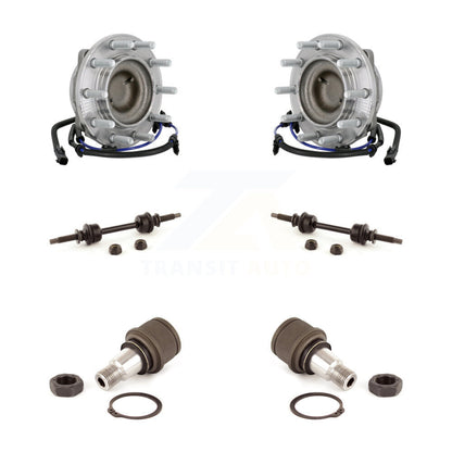 Hub Bearing Lower Ball Joint & Sway Bar Link Front Kit For Ford F-450 Super Duty