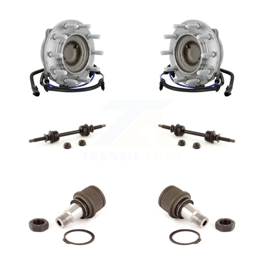 Hub Bearing Lower Ball Joint & Sway Bar Link Front Kit For Ford F-450 Super Duty