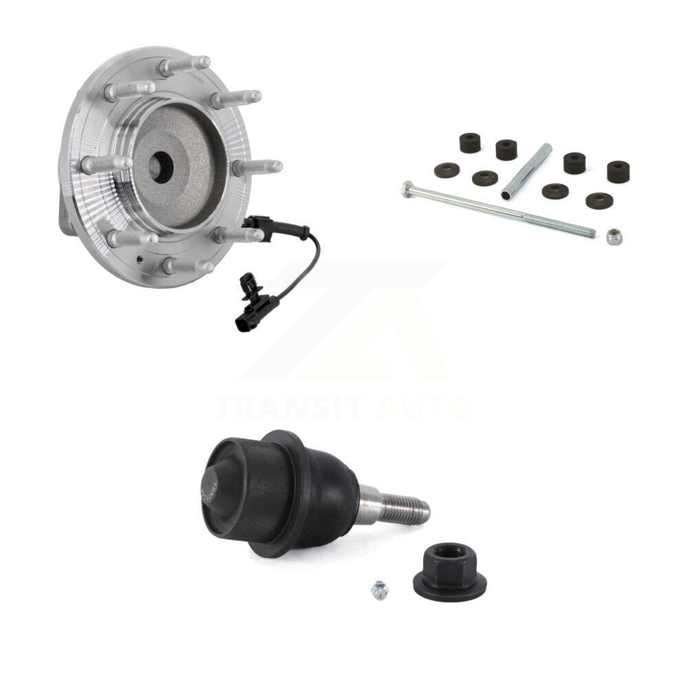Hub Bearing Link kit Lower Ball Joint Front Kit For GMC Chevrolet Sierra 2500 HD