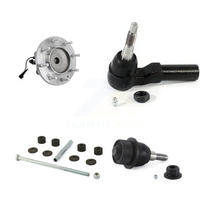 Hub Bearing Link kit Lower Ball Joint Outer Tie Rod Front Kit For GMC Sierra HD