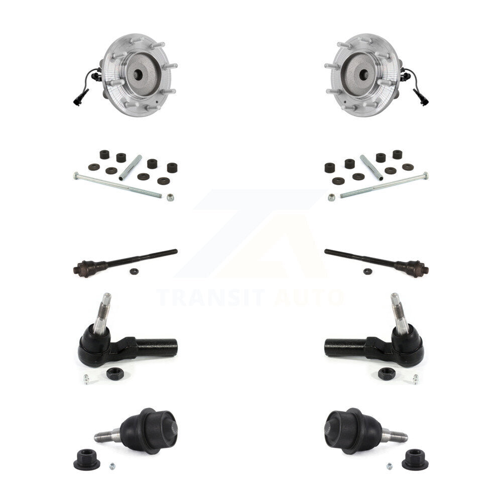 Bearing Lower Ball Joint Outer Inner Tie Rod Link Front Kit (10Pc) For GMC 3500