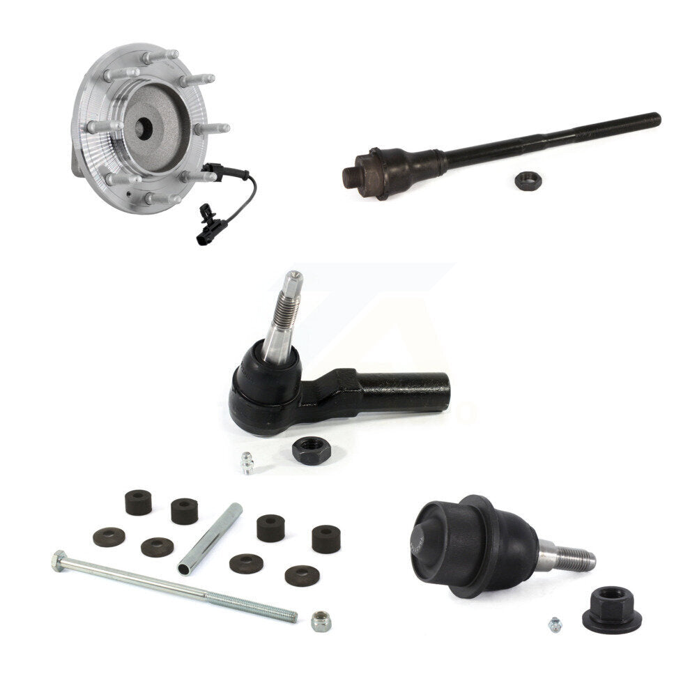 Hub Bearing Link kit Lower Ball Joint Outer Inner Tie Rod Front Kit (5Pc) For HD