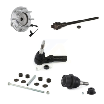 Hub Bearing Link kit Lower Ball Joint Outer Inner Tie Rod Front Kit (5Pc) For HD