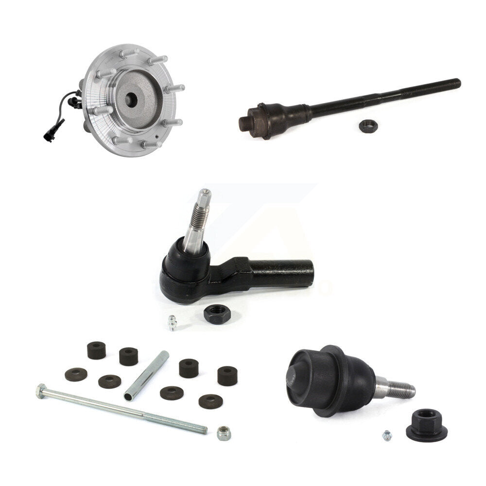 Hub Bearing Link kit Lower Ball Joint Outer Inner Tie Rod Front Kit (5Pc) For HD