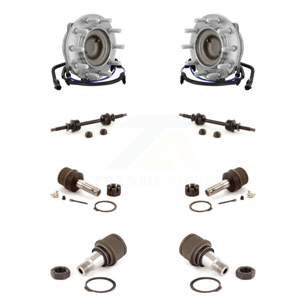 Bearing Upper Lower Ball Joint Sway Bar Link Front Kit For Ford F-450 Super Duty
