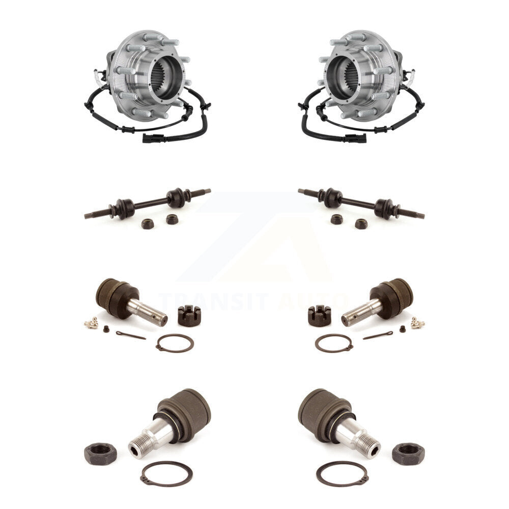 Bearing Upper Lower Ball Joint & Link Front Kit For Ford F-350 Super Duty F-450