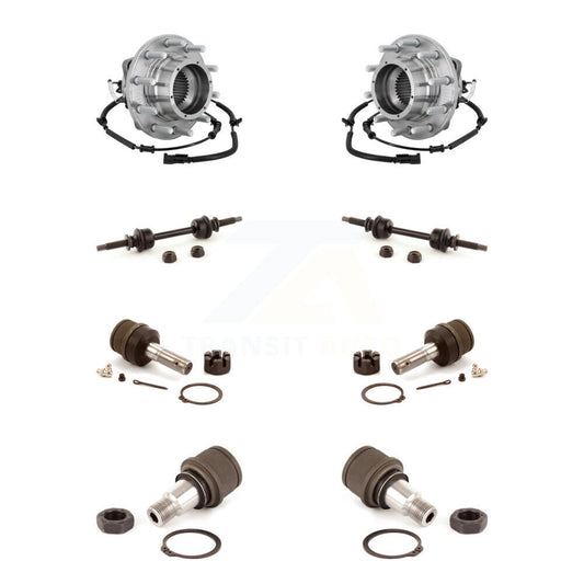 Bearing Upper Lower Ball Joint & Link Front Kit For Ford F-350 Super Duty F-450