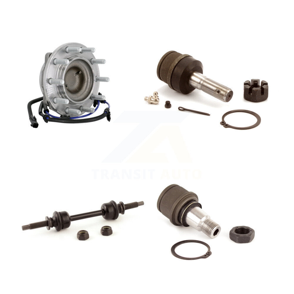 Hub Bearing Link kit Upper Lower Ball Joint Front Kit For Ford F-450 Super Duty
