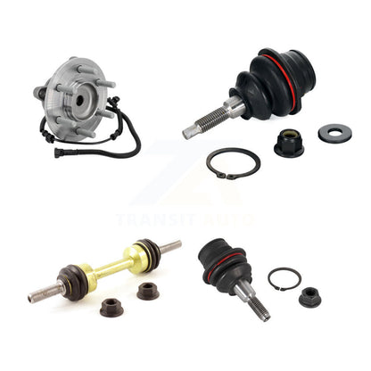 Hub Bearing Assembly Link kit & Upper Lower Ball Joint Front Kit For Ford F-150