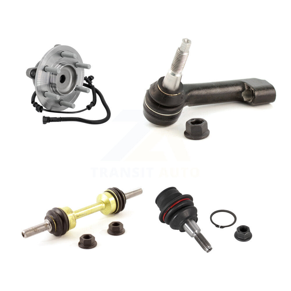 Hub Bearing Link kit Lower Ball Joint And Outer Tie Rod End Front Left Kit For