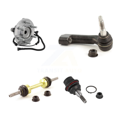 Hub Bearing Link kit Lower Ball Joint And Outer Tie Rod End Front Right Kit For