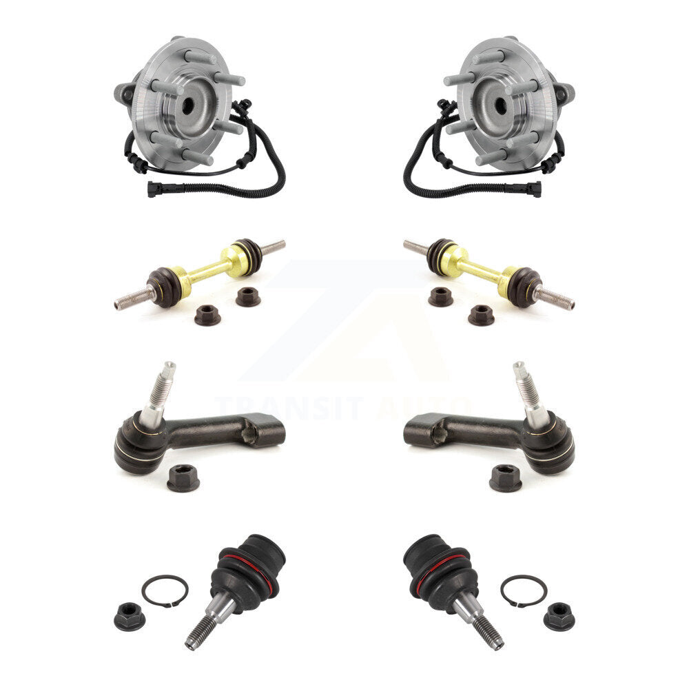 Bearing Lower Ball Joint Outer Tie Rod & Link Front Kit (8Pc) For Ford F-150 RWD