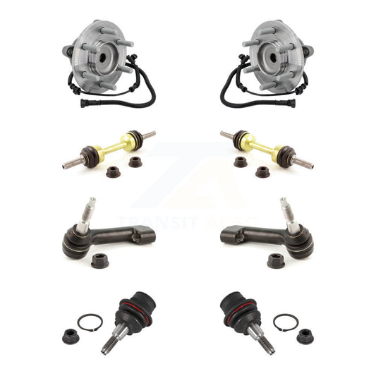 Bearing Lower Ball Joint Outer Tie Rod & Link Front Kit (8Pc) For Ford F-150 RWD