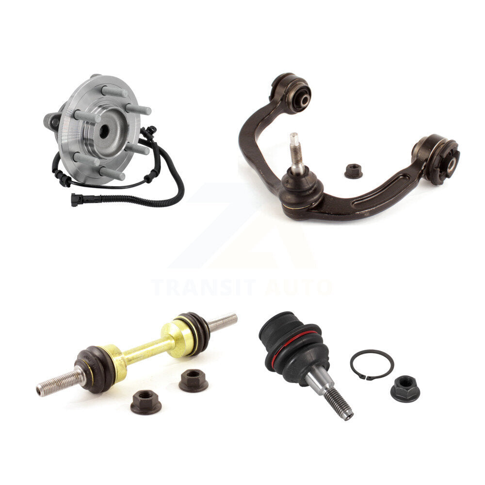 Hub Bearing Link kit Lower Ball Joint And Upper Control Arm Front Right Kit For
