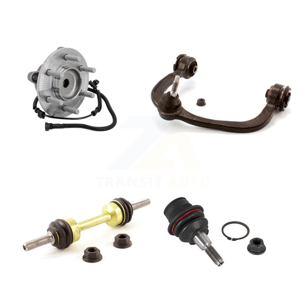 Hub Bearing Link kit Lower Ball Joint And Upper Control Arm Front Left Kit For