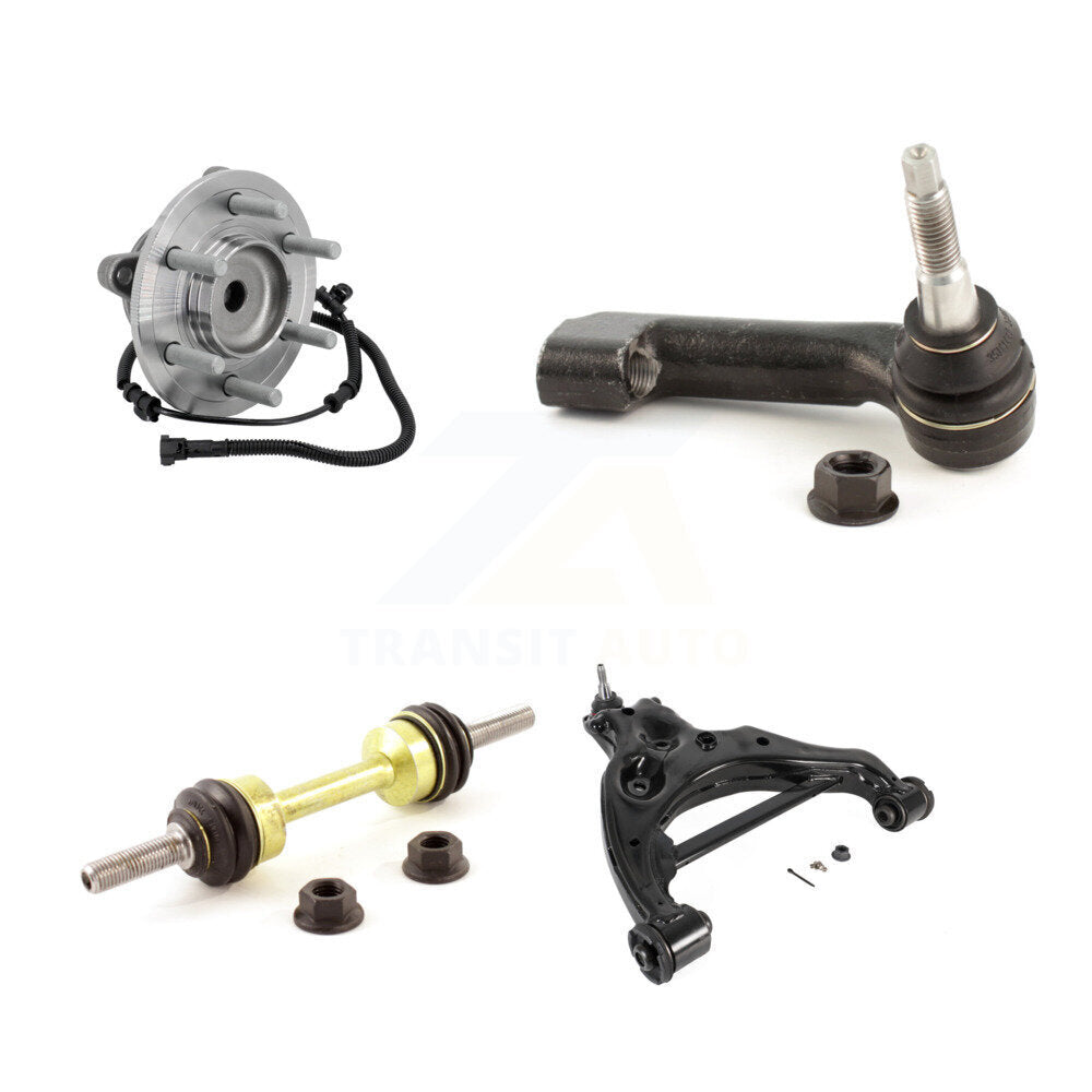 Hub Bearing Link kit Lower Control Arm With Ball Joint Outer Tie Rod Front Right Kit For