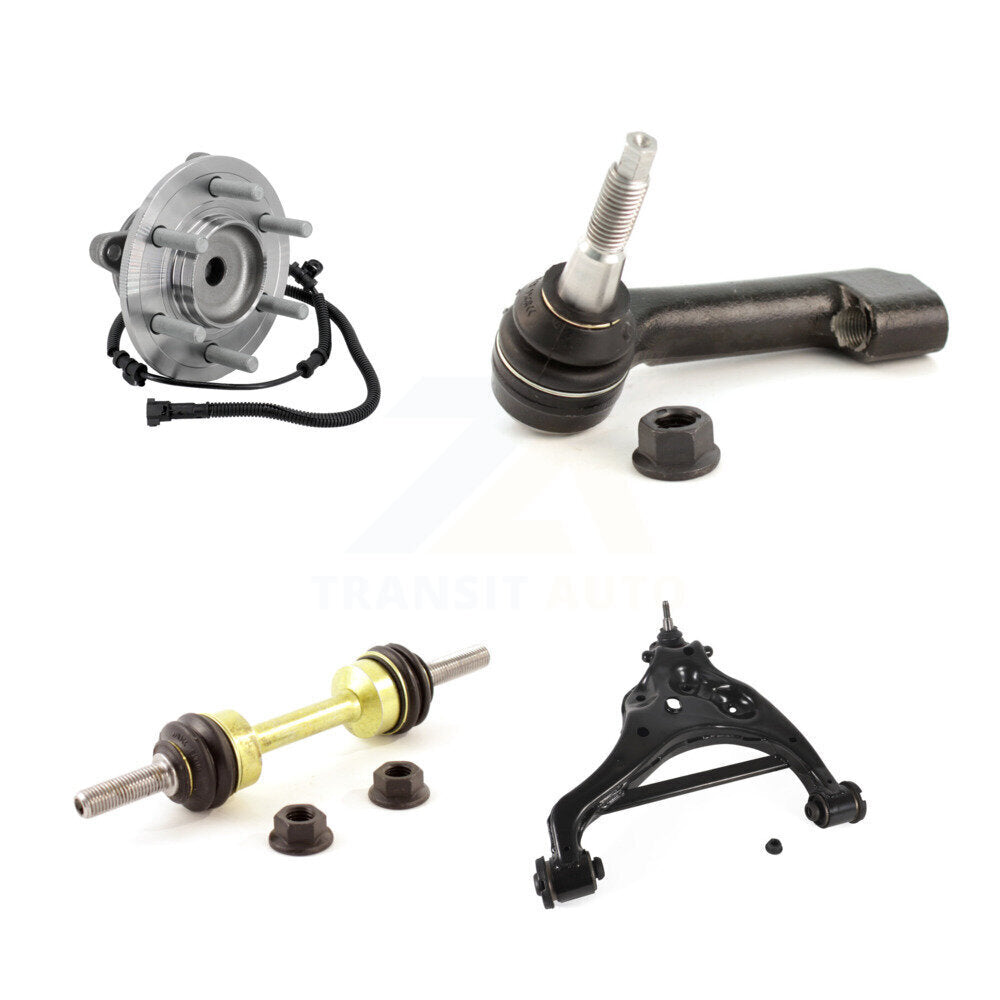 Hub Bearing Link kit Lower Control Arm With Ball Joint Outer Tie Rod Front Left Kit For