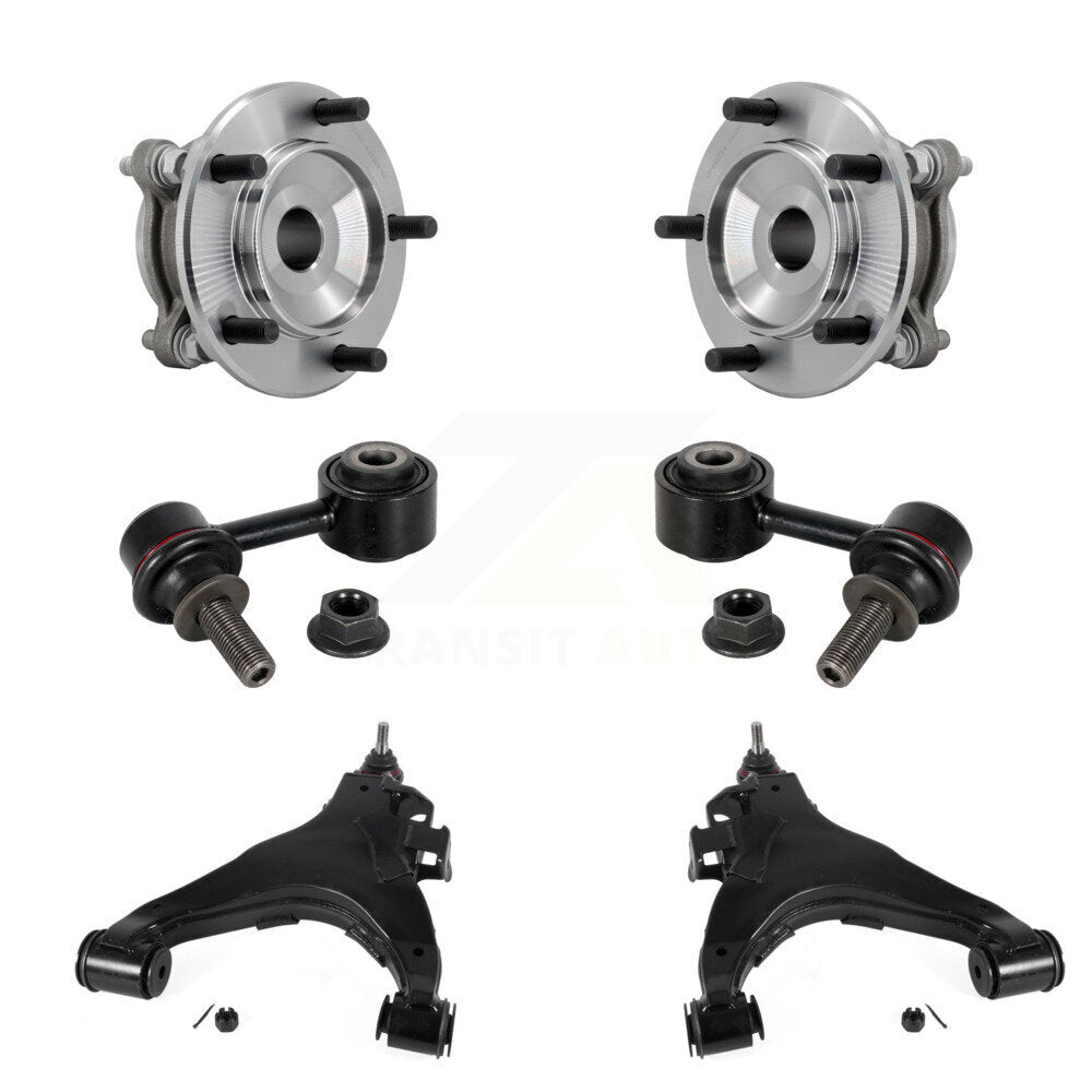 Hub Bearing Lower Control Arm Link Front Kit (6Pc) For Toyota Tundra Sequoia RWD