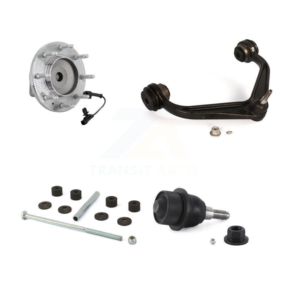 Hub Bearing Link kit Lower Ball Joint Upper Control Arm Front Kit For GMC Sierra