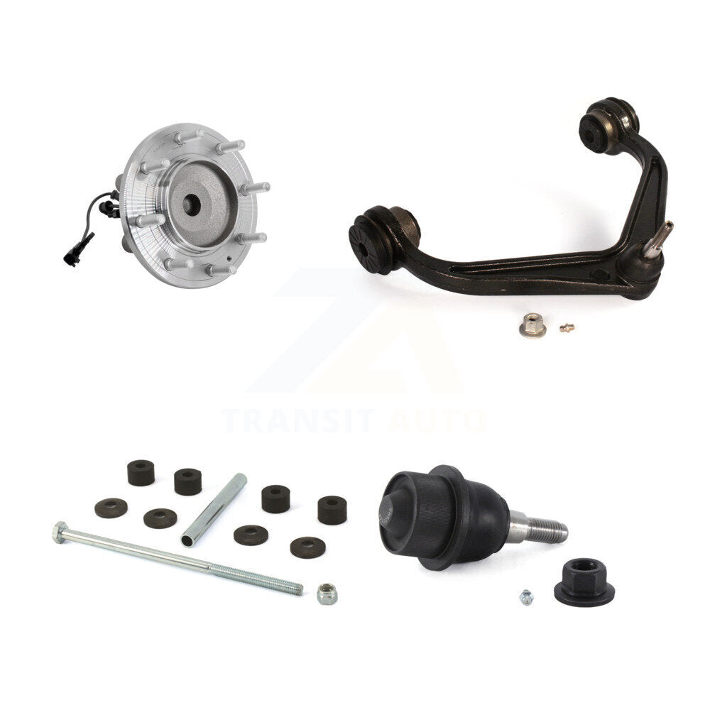 Hub Bearing Link kit Lower Ball Joint Upper Control Arm Front Kit For GMC Sierra
