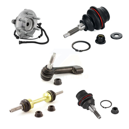Hub Bearing Link kit Upper Lower Ball Joint Outer Tie Rod End Front Left Kit For