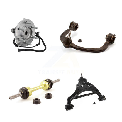 Hub Bearing Link kit Lower And Upper Control Arm Front Left Kit For Ford F-150
