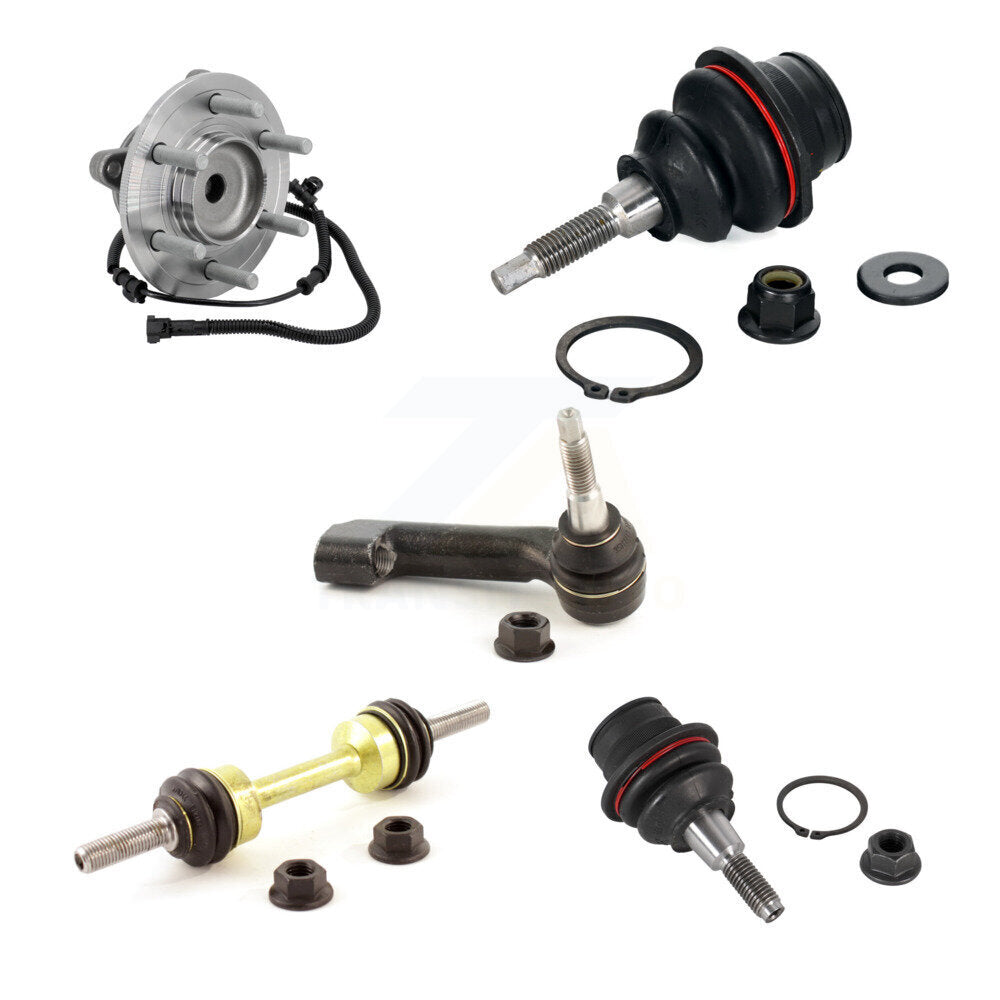 Hub Bearing Link kit Upper Lower Ball Joint & Outer Tie Rod Front Right Kit For