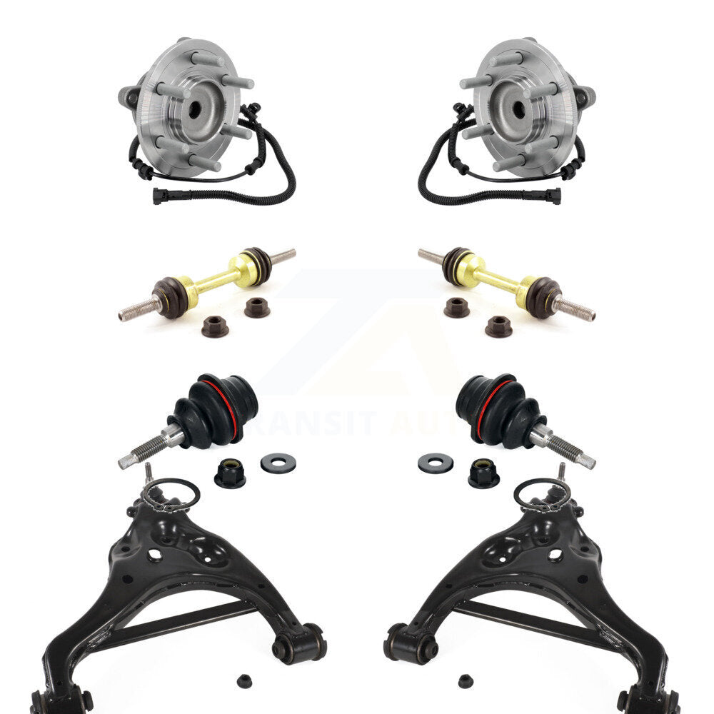 Hub Bearing Lower Control Arm Upper Ball Joint Outer Tie Rod Link Front Kit For