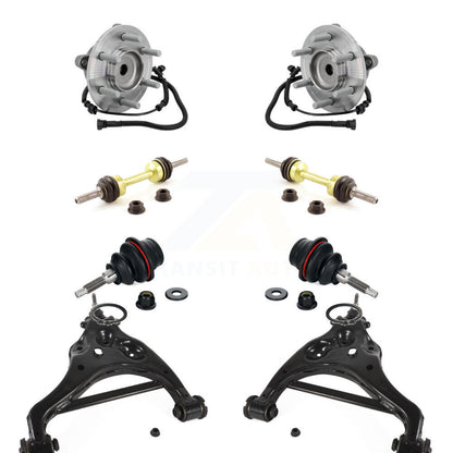 Hub Bearing Lower Control Arm Upper Ball Joint Outer Tie Rod Link Front Kit For