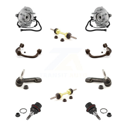Hub Bearing Upper Control Arm Lower Ball Joint Outer Tie Rod Link Front Kit For