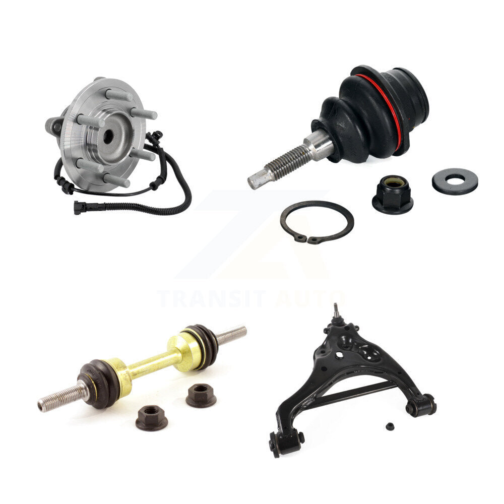 Hub Bearing Link kit Lower Control Arm And Upper Ball Joint Front Left Kit For
