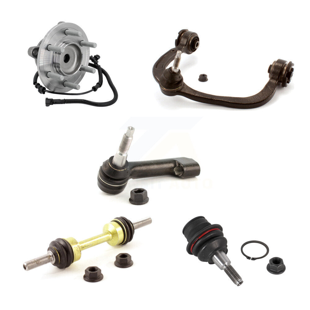 Hub Bearing Link kit Upper Control Arm Lower Ball Joint Outer Tie Rod Front Left Kit For