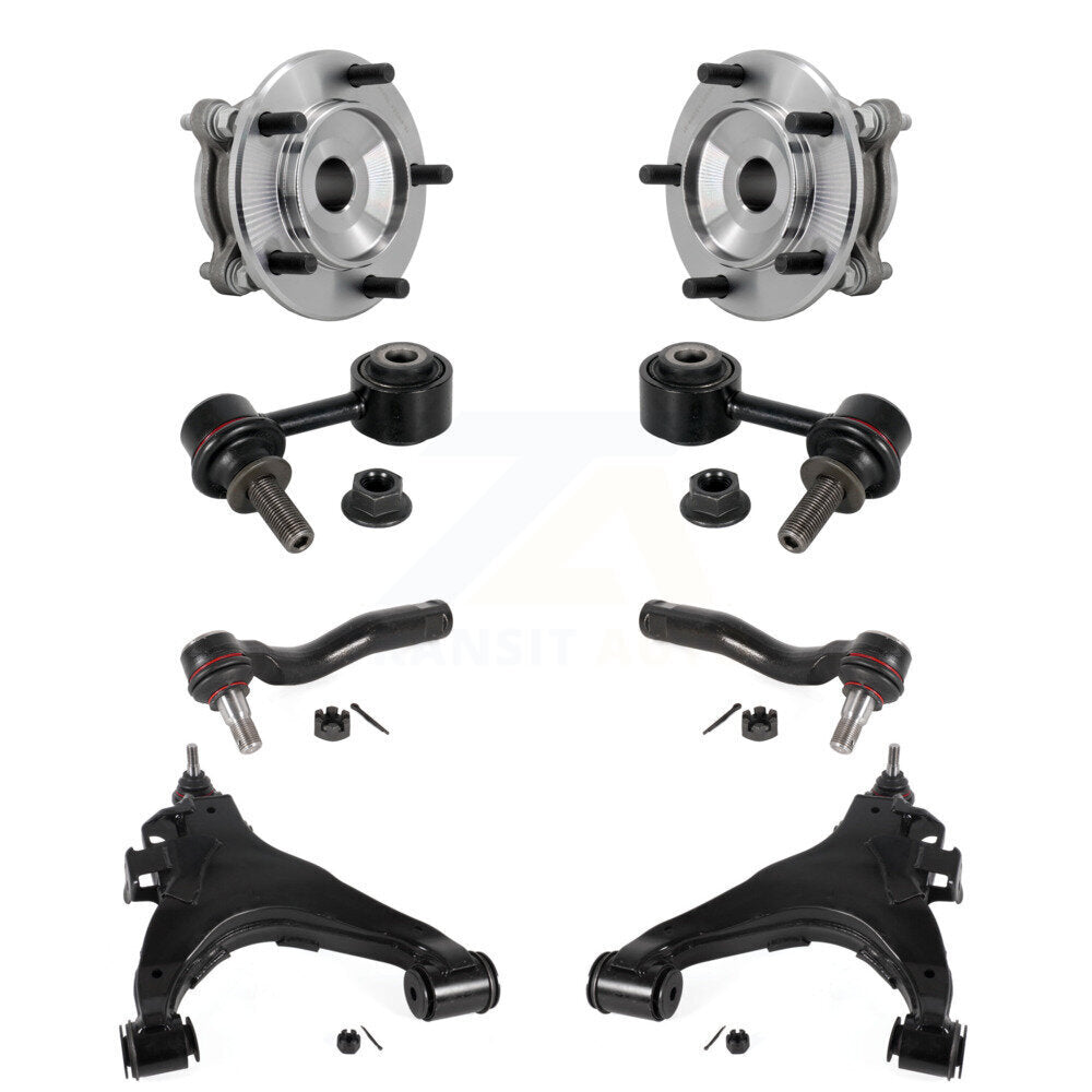 Bearing Lower Control Arm Outer Tie Rod & Link Front Kit (8Pc) For Toyota Tundra