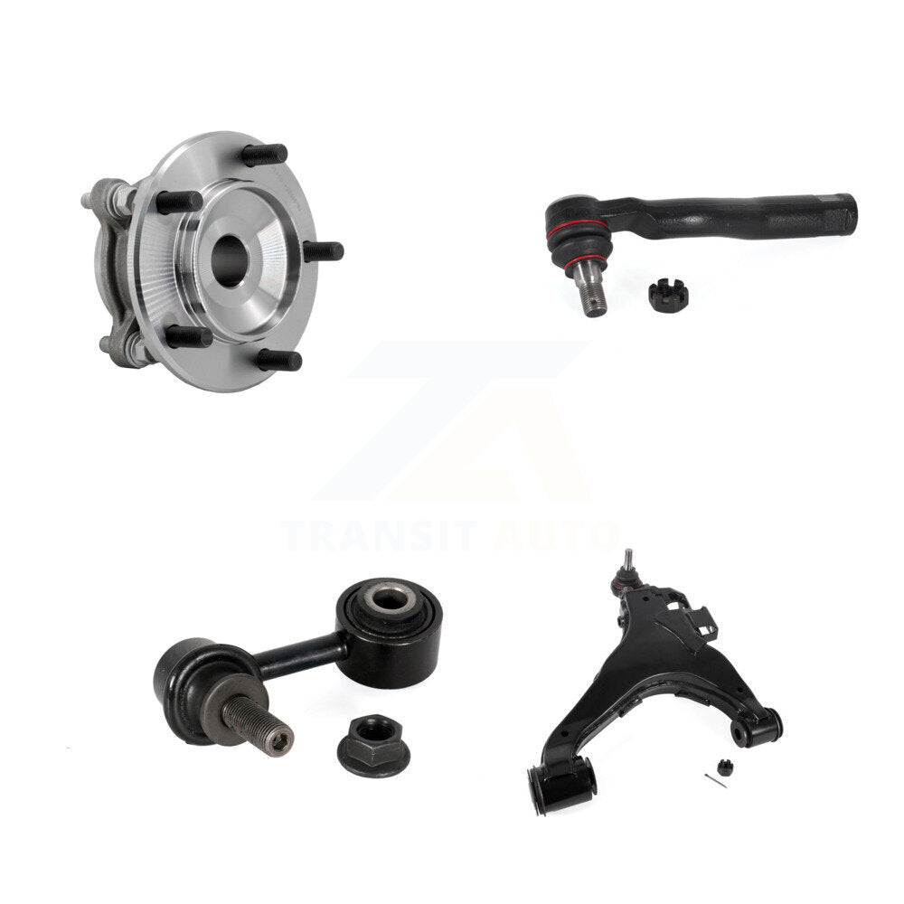 Hub Bearing Link kit Lower Control Arm With Ball Joint Outer Tie Rod Front Right Kit For