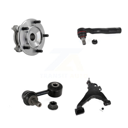 Hub Bearing Link kit Lower Control Arm With Ball Joint Outer Tie Rod Front Right Kit For