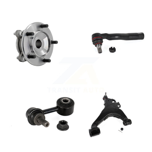Hub Bearing Link kit Lower Control Arm With Ball Joint Outer Tie Rod Front Right Kit For