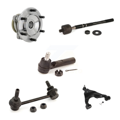 Hub Bearing Link kit Lower Control Arm With Ball Joint Outer Inner Tie Rod Front Left Kit For