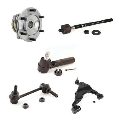 Hub Bearing Link kit Lower Control Arm With Ball Joint Outer Inner Tie Rod Front Right Kit For