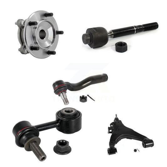 Hub Bearing Link kit Lower Control Arm With Ball Joint Outer Inner Tie Rod Front Left Kit For